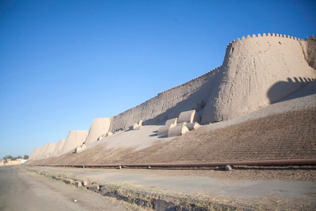 Sand dome castle of uzbekistan