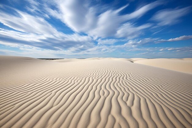 Foto la sabbia sul deserto asciutto