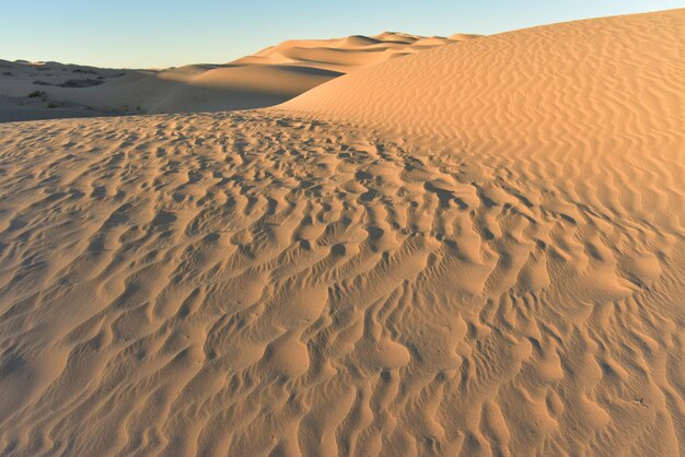 Photo sand dune in desert against sky