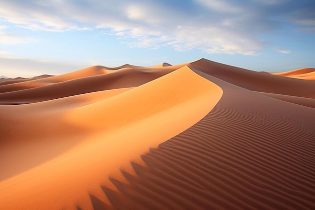 a sand dune with a mountain in the background