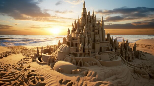 sand dunes in the beach of santa maria del mar in spain