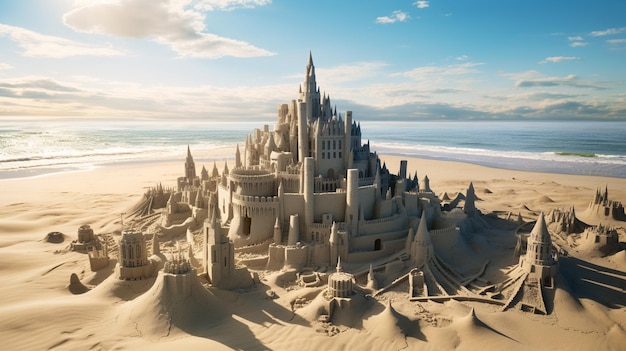 sand dunes in the beach of santa maria del mar in spain