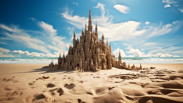 sand dunes in the beach of santa maria del mar in spain