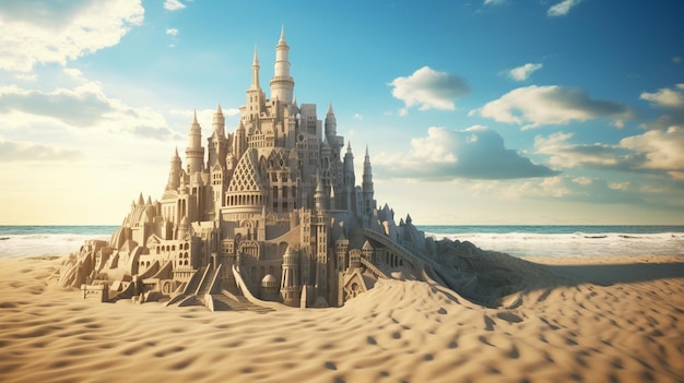 sand dunes in the beach of santa maria del mar in spain