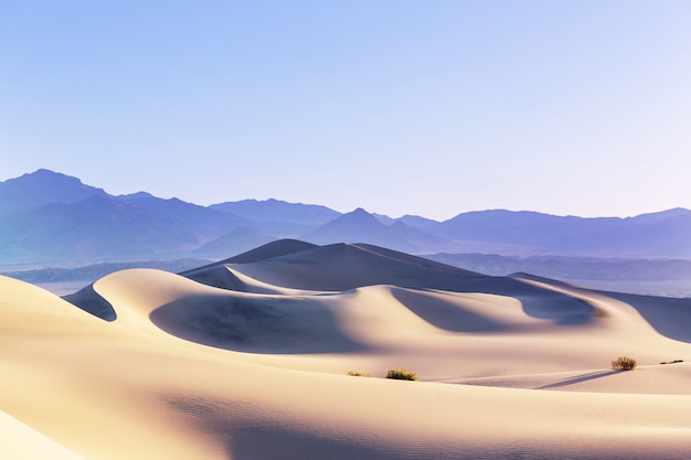 Dune di sabbia nel parco nazionale della valle della morte, california, usa