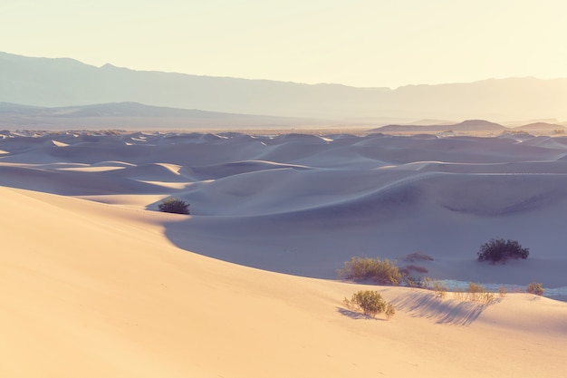 Dune di sabbia nel parco nazionale della valle della morte, california, usa