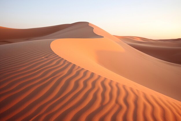 sand dunes in the desert Generative Ai