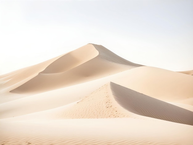 Sand dunes in the desert generative ai