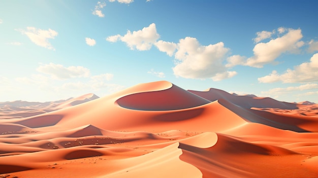 Sand dunes in the desert Sand dunes