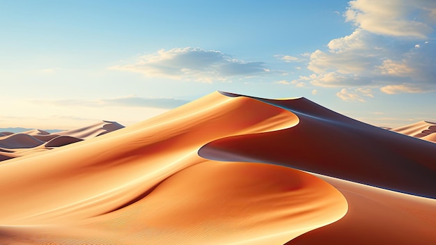 Photo sand dunes in the desert