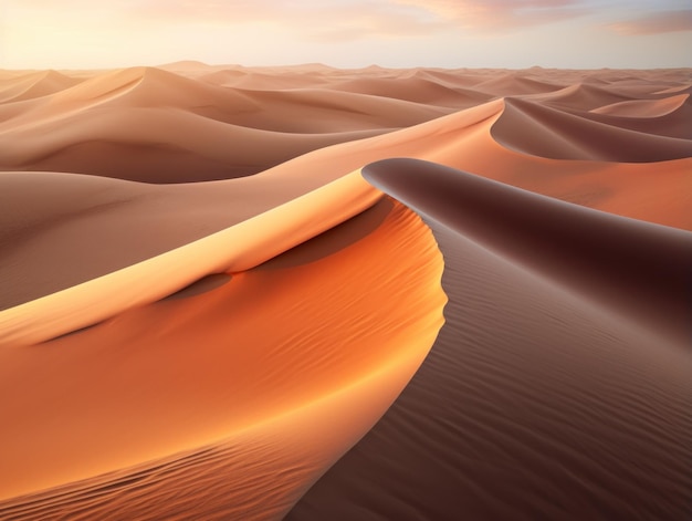 a sand dunes in the desert