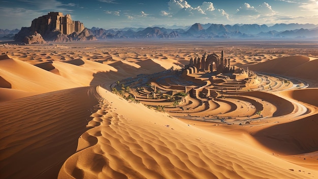 sand dunes in the desert