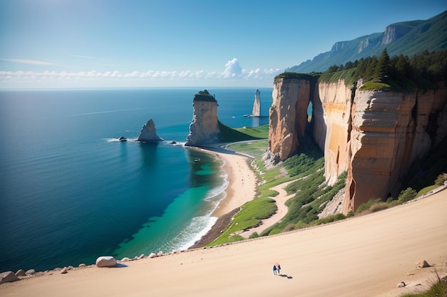 The sand dunes of the french west coast