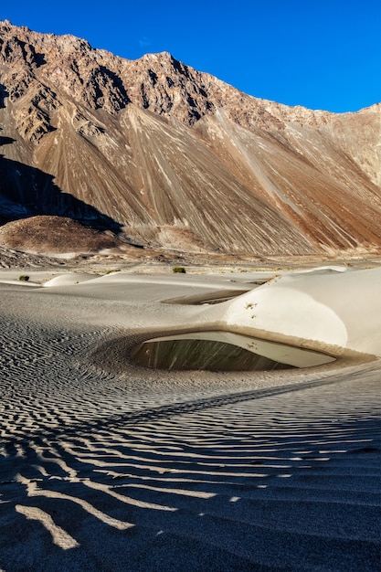 Sand dunes in himalayas