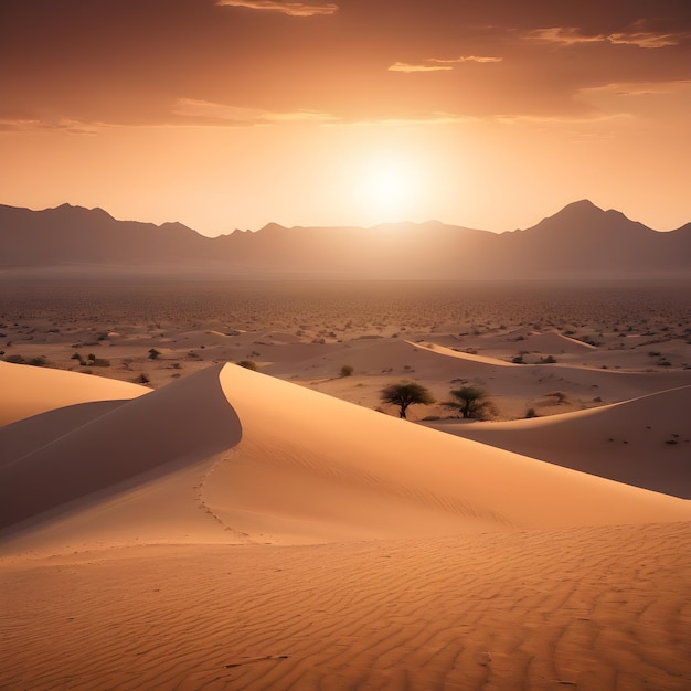 Sand dunes in the Sahara Desert Merzouga Morocco