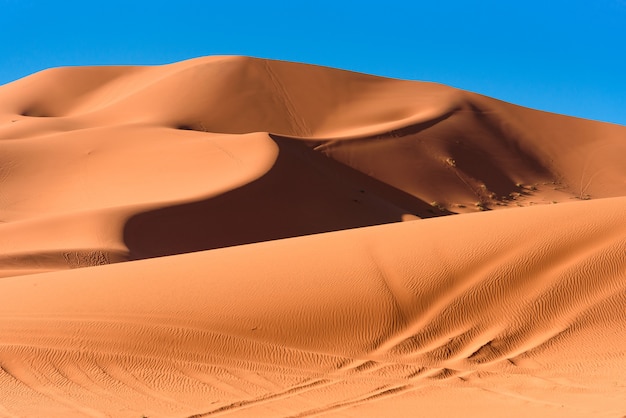 Песчаные дюны в пустыне Сахара