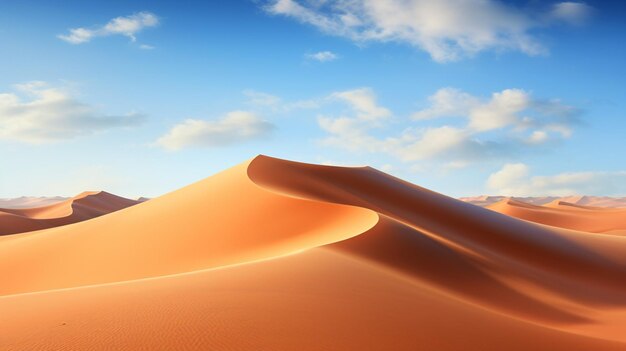 Foto dune di sabbia nel deserto del sahara