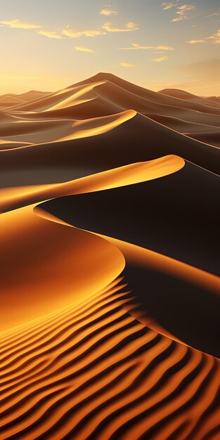 Foto dune di sabbia con una duna di sabbia sullo sfondo