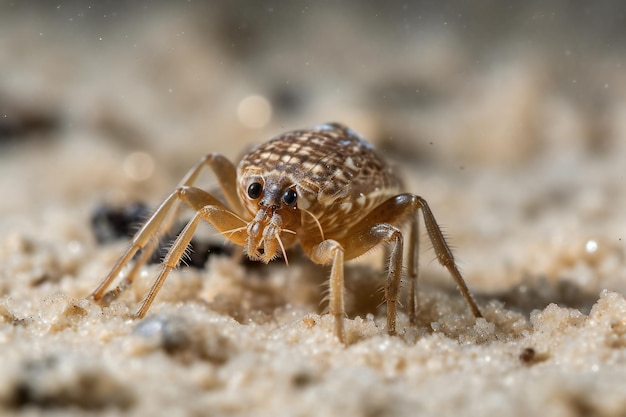 Sand Fleas tiny size hopping motion long antennae wellcamouflaged beach environment