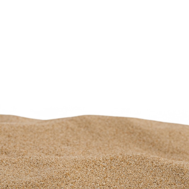 Photo sand on isolate white background