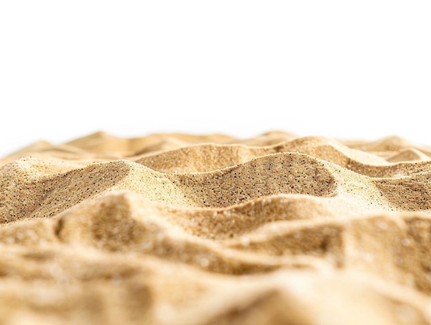 Sand isolated on a white background