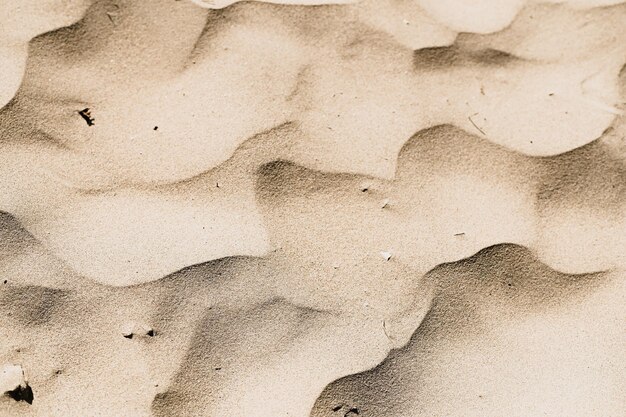 Sabbia nella spiaggia dell'italia, sabbia molto bella nel ritmo e nelle onde