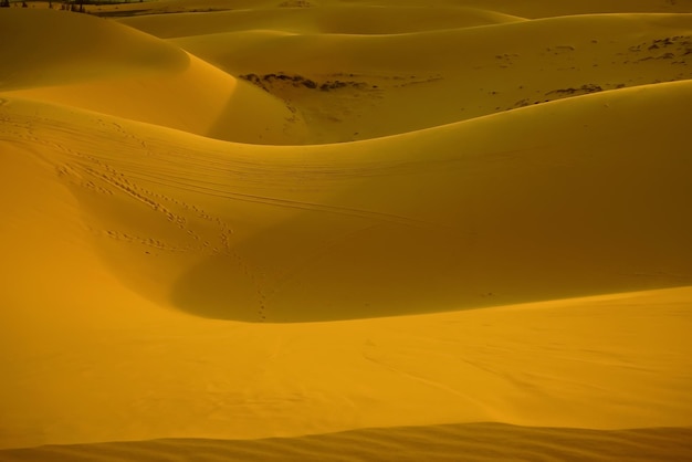 Sand mountains in the desert