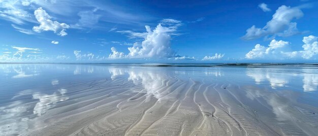 写真 砂の海と空