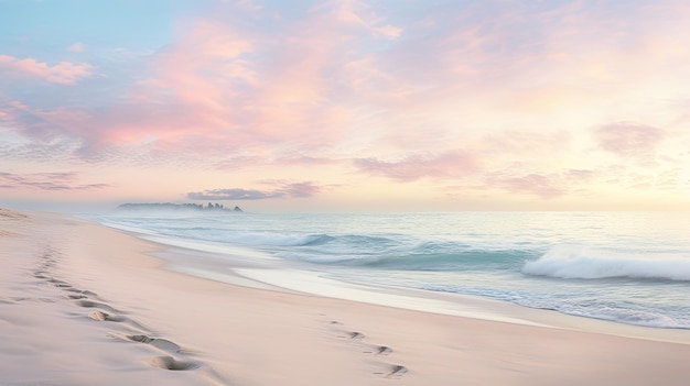 Photo sand pastel beach