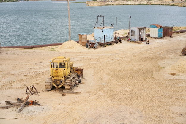 Sand quarry mining industry