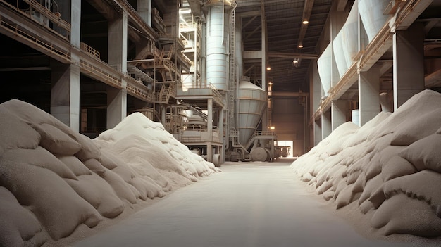 Sand room cement factory