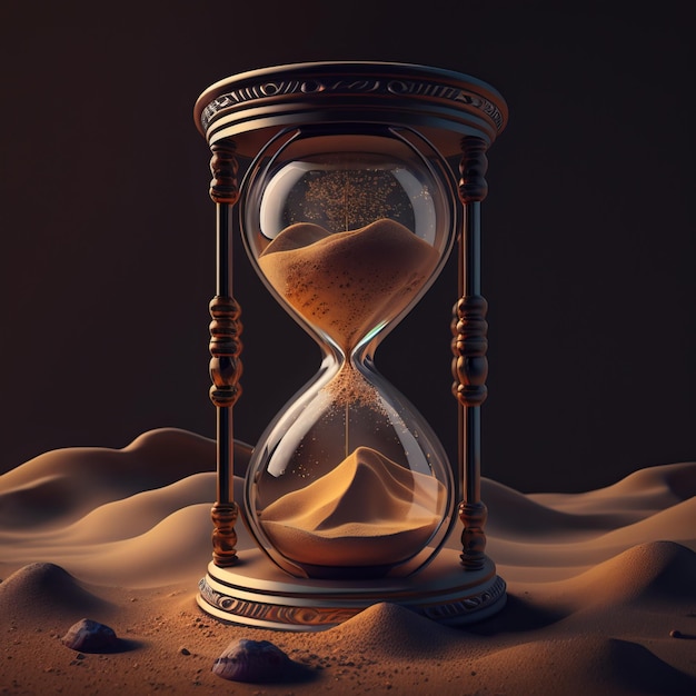 Sand Slipping Through the Hourglass Embrace the Moment