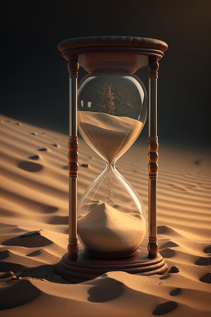 Песок, скользящий сквозь песочные часы, ловите момент