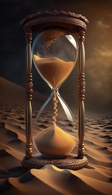 Sand Slipping Through the Hourglass Embrace the Moment