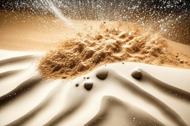 Sand and snow background