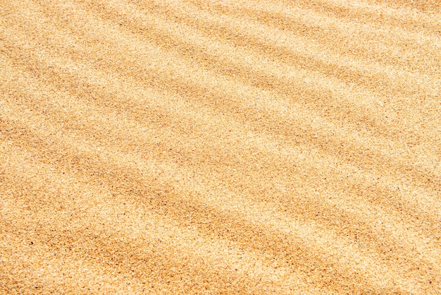 Texture di sabbia sulla spiaggia con onde come sfondo tropicale naturale