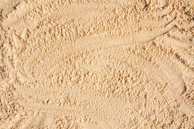 ビーチの砂エリアの砂のテクスチャフルフレームショット