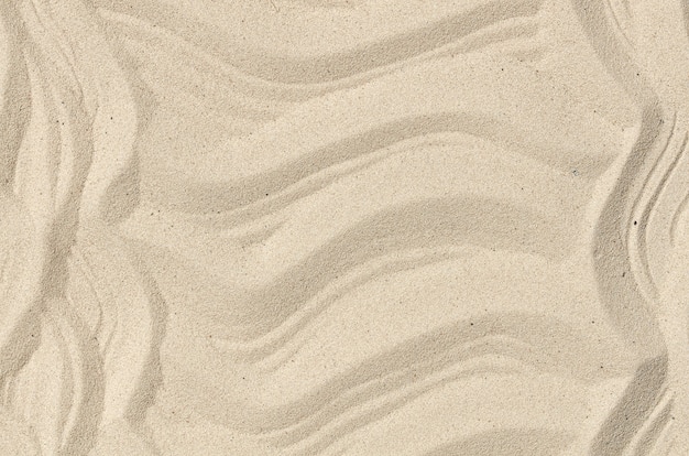 Photo sand texture with sinuous lines