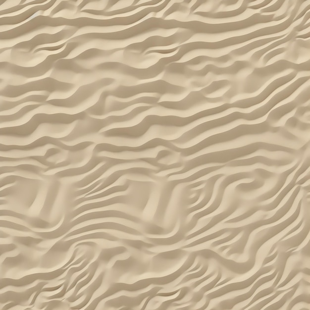A sand wall with waves in the sand.