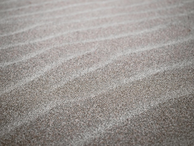 Onde di sabbia sulla spiaggia modellate dal vento