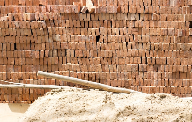 Foto mattone di legno di sabbia