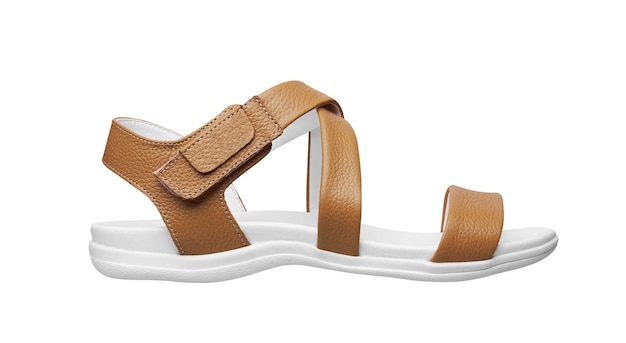 Sandals on white