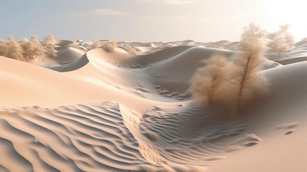 Sandboarding Adventure Verover de majestueuze duinen van de woestijn met deze verbluffende 3D-weergave