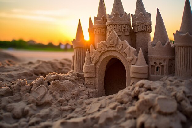 Photo sandcastle structure