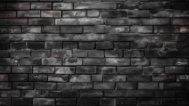 Sanded Dark Loft Brick Wall Texture Background