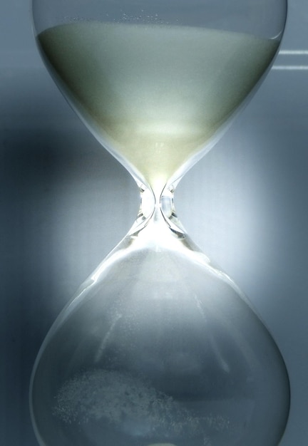 Sandglass Filled With Sand Closeup Photo