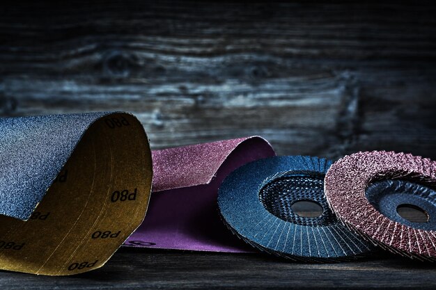 Sandpaper and flap discs