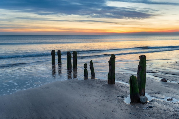 Whitby 근처의 Sandsend 해변