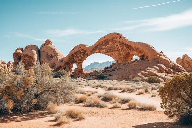 Фото Песчаные арки в пустынном ландшафте 4jpg