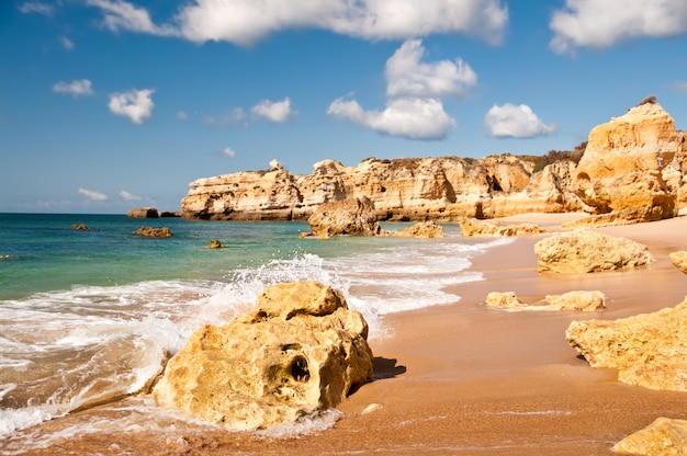 Sandstone cliffs in West Portugal